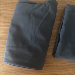 Figs Charcoal Isabelle High-Waisted Wide Leg Scrub Pants Petite Length